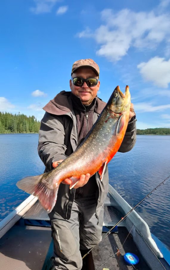 Arctic Char caught at Lapla Fishing, Swedish Lapland